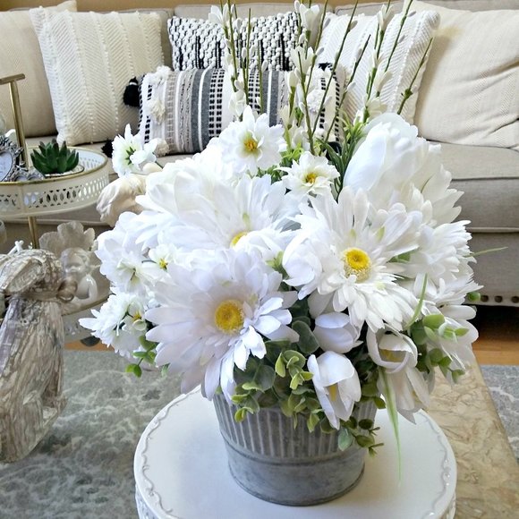 Boutique Other - *HP*FARMHOUSE Cottage GERBERA Daisy & TULIP FLORAL